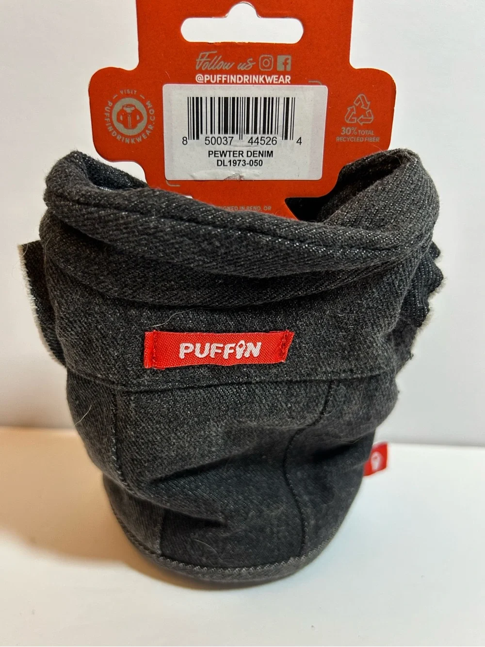 Puffin - The Denim Vest - Insulated 12 oz Can Cooler I Beer Bottle & Soda Can